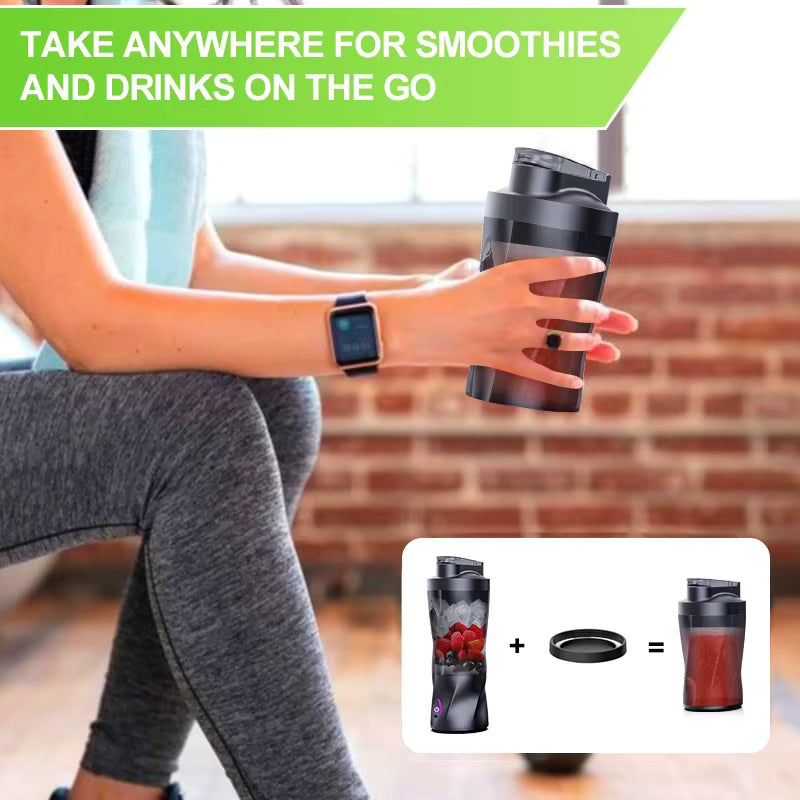 Electric Portable Blender 700ML Multifunctional USB Rechargeable