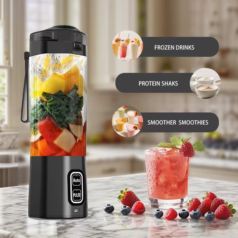 Portable Electric Juice Maker Blender 700ML USB Rechargeable