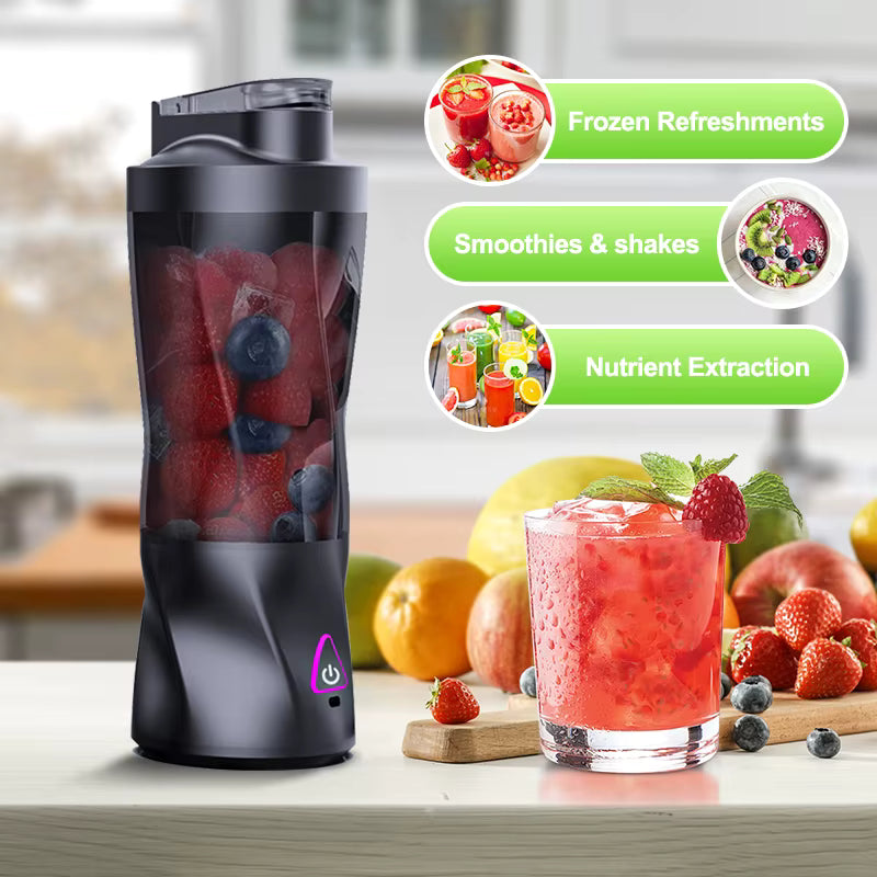 Electric Portable Blender 700ML Multifunctional USB Rechargeable