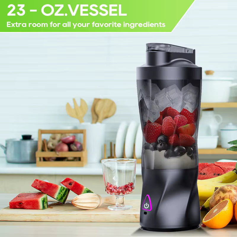 Electric Portable Blender 700ML Multifunctional USB Rechargeable